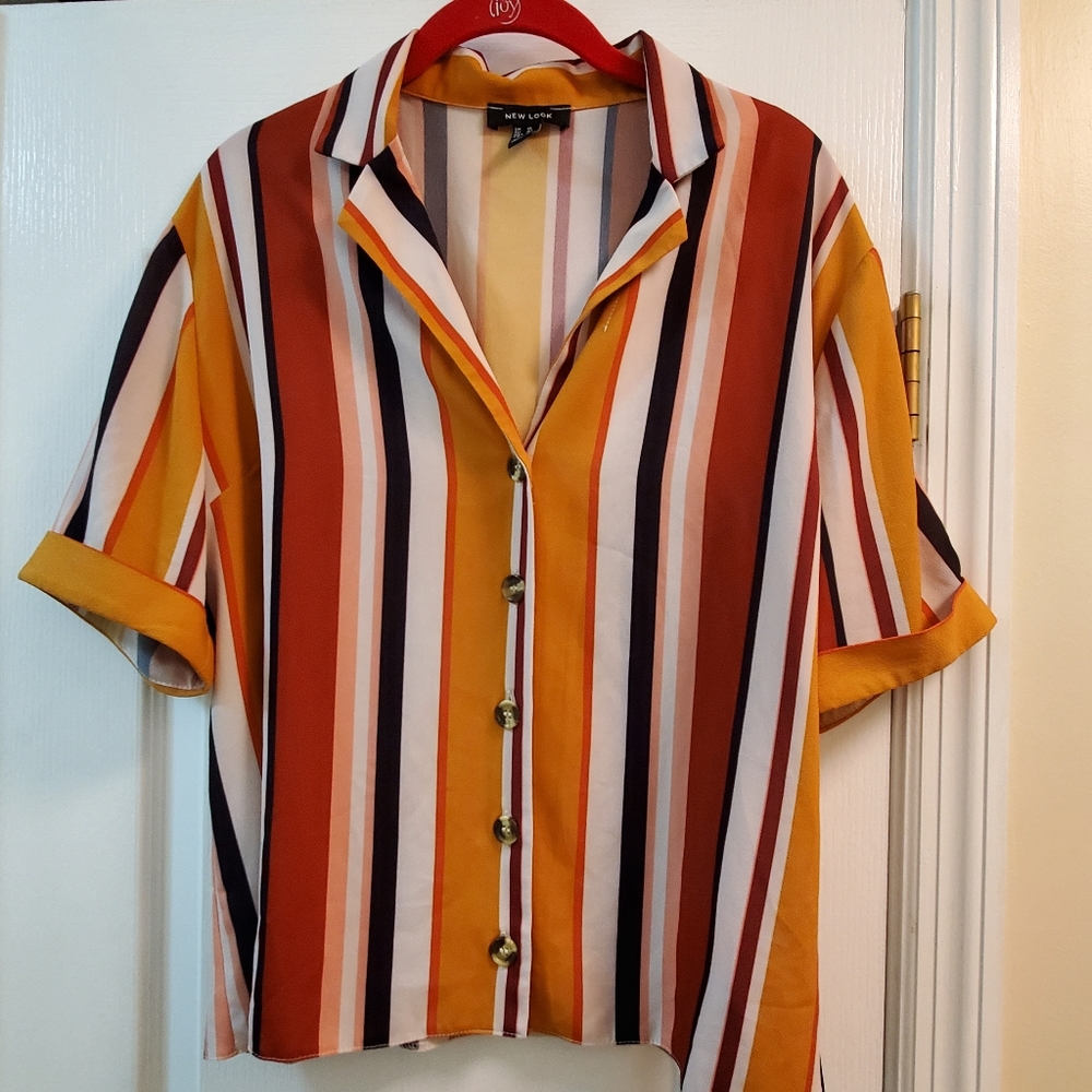 Asos New Look retro striped shirt